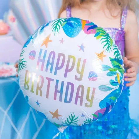 balon foliowy happy birthday ocean partypal 18 rnd