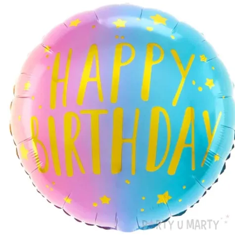 balon foliowy happy birthday ombre partypal 18 rnd