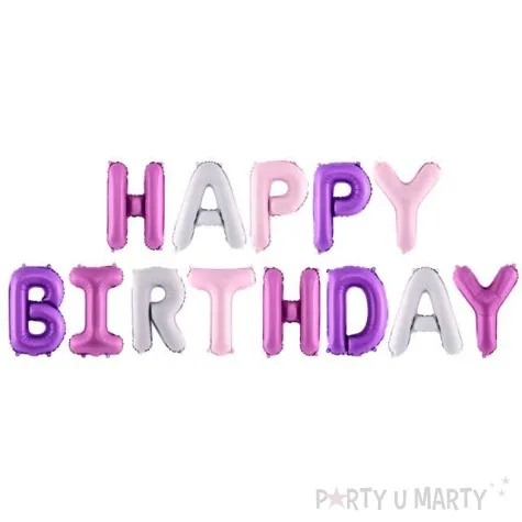 balon foliowy happy birthday partydeco 14 ltr
