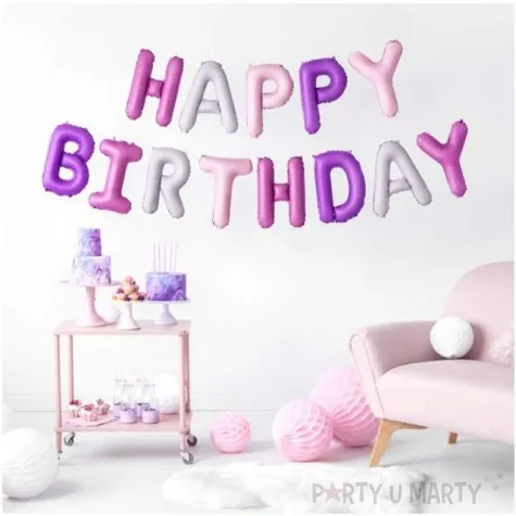 balon foliowy happy birthday partydeco 14 ltr