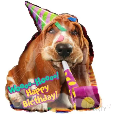 balon foliowy happy birthday pies basset amscan 25 shp