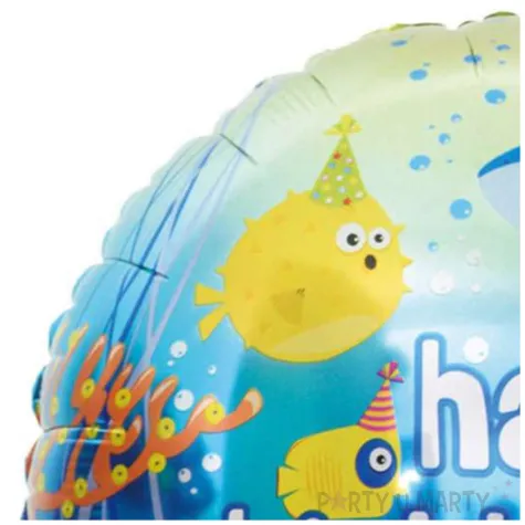 balon foliowy happy birthday podwodny swiat jix 18 rnd