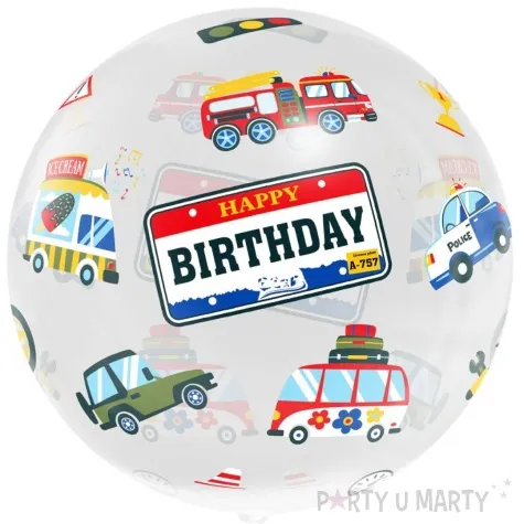 balon foliowy happy birthday pojazdy godan 20 orb