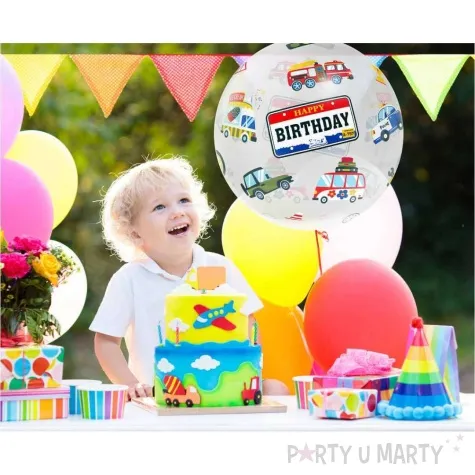 balon foliowy happy birthday pojazdy godan 20 orb