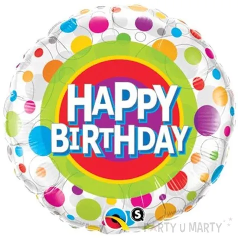 balon foliowy happy birthday qualatex 18 rnd
