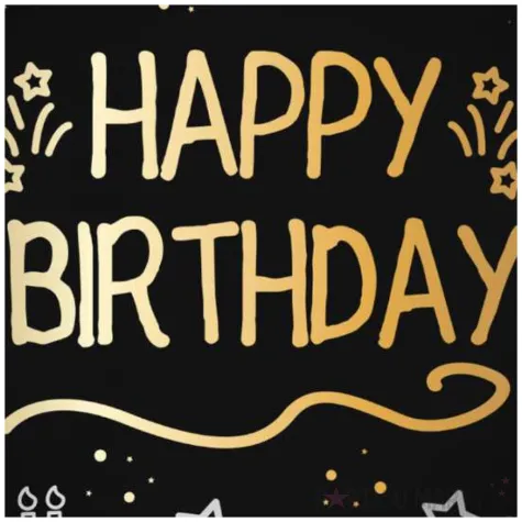 balon foliowy happy birthday shining glam czarny zloty folat 18 rnd