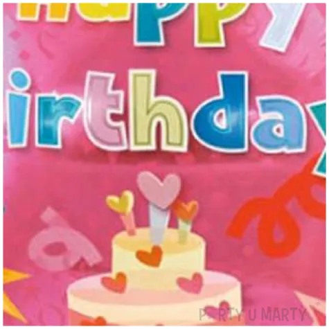 balon foliowy happy birthday tort rozowy takarakosan 14 rnd