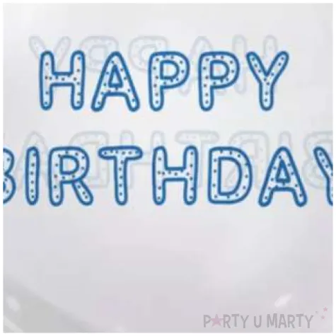 balon foliowy happy birthday transparentny tuban 18 orb