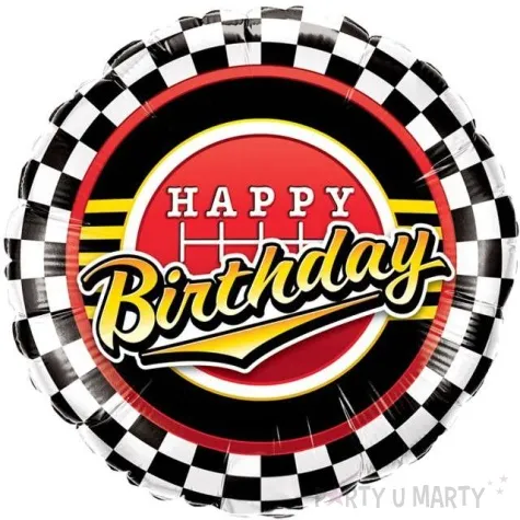 balon foliowy happy birthday w szachownice qualatex 18 rnd