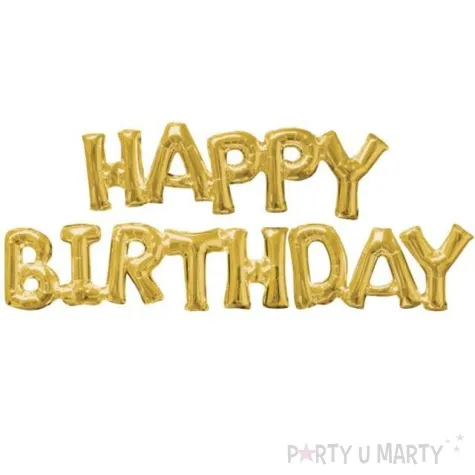 balon foliowy happy birthday zloty amscan 43 shp