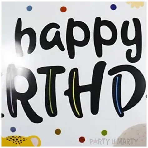 balon foliowy happy birthday zwierzeta jix 18 rnd