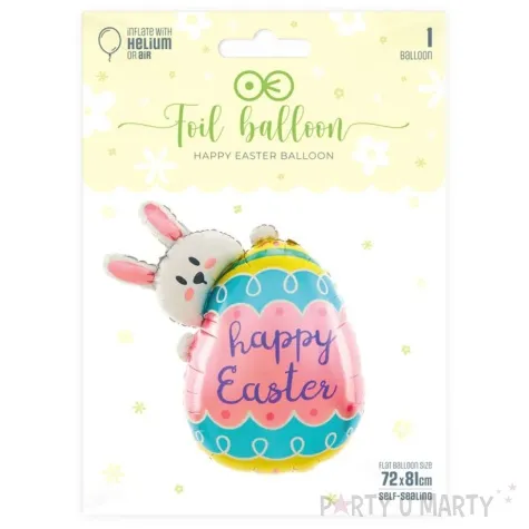balon foliowy happy easter zajaczek z pisanka partypal 32 shp