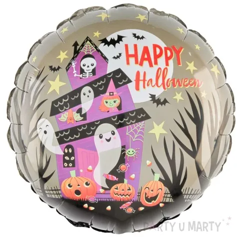 balon foliowy happy halloween dom grozy partypal 18 rnd