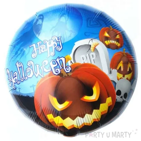 balon foliowy happy halloween dynia cmentarz oem 18 rnd
