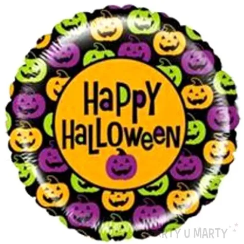 balon foliowy happy halloween dynie betallic 21 rnd