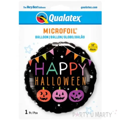 balon foliowy happy halloween qualatex 18 rnd