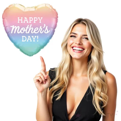 balon foliowy happy mothers day dzien matki pastelowy qualatex 18 hrt