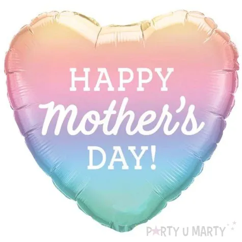 balon foliowy happy mothers day dzien matki pastelowy qualatex 18 hrt