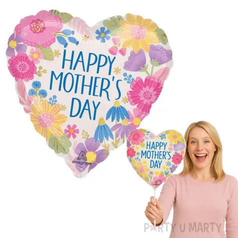 balon foliowy happy mothers day kwiaty amscan 18 hrt
