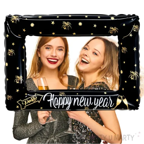 balon foliowy happy new year ramka do zdjec jix 100 cm