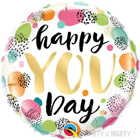 balon foliowy happy you day qualatex 18 rnd