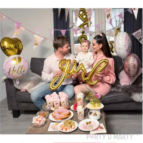 balon foliowy hello girl rozowy boland 18 rnd