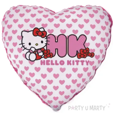 balon foliowy hello kitty bialo rozowy flexmetal 18 hrt