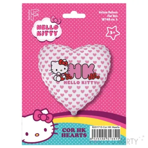 balon foliowy hello kitty bialo rozowy flexmetal 18 hrt