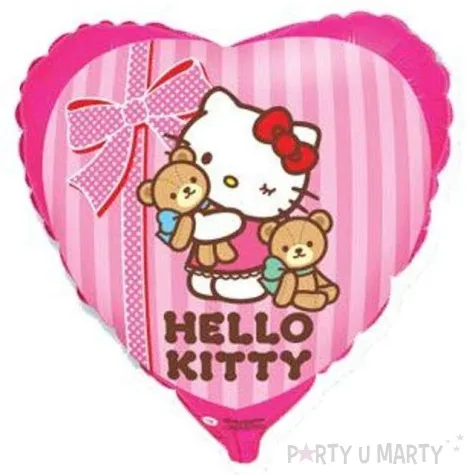 balon foliowy hello kitty z misiami flexmetal 18 hrt