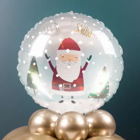 balon foliowy holly jolly swiety mikolaj folat 18 rnd