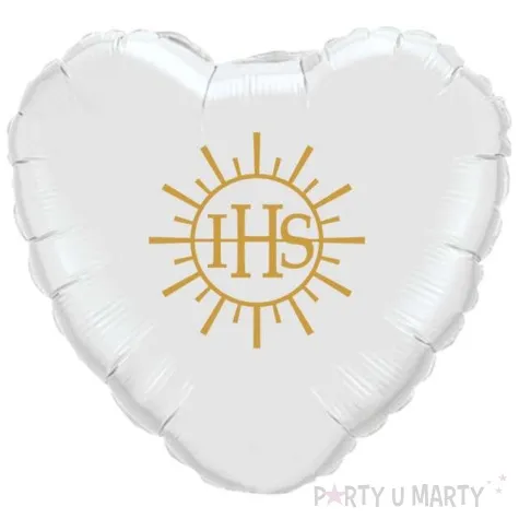 balon foliowy hostia ihs bialo zloty 18 hrt