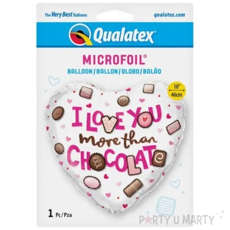 balon foliowy i love you more than chocolate qualatex 18 hrt