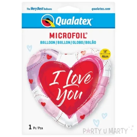 balon foliowy i love you serce qualatex 18 hrt