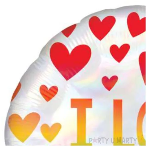 balon foliowy i love you tecza amscan 22 rnd