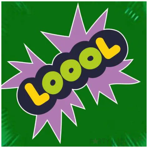 balon foliowy imprezkaaa loool zielony 18 rnd