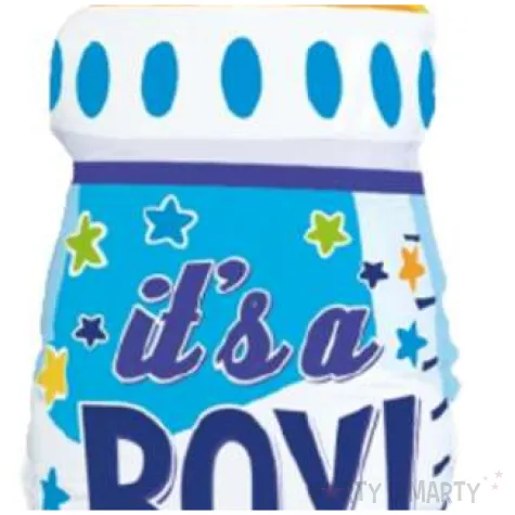 balon foliowy its a boy butelka niebieski flexmetal 24 shp