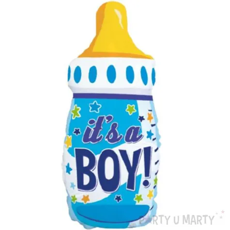balon foliowy its a boy butelka niebieski flexmetal 24 shp