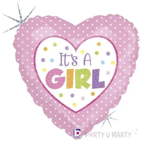 balon foliowy its a girl betallic 18 hrt