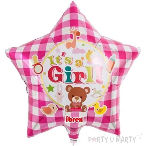 balon foliowy its a girl mis rozowy takarakosan 15 str