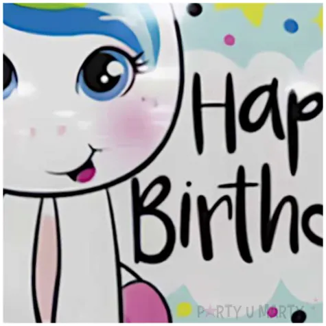 balon foliowy jednorozec happy birthday jix 18 rnd