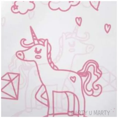 balon foliowy jednorozec i tecza bialy tuban 18 orb