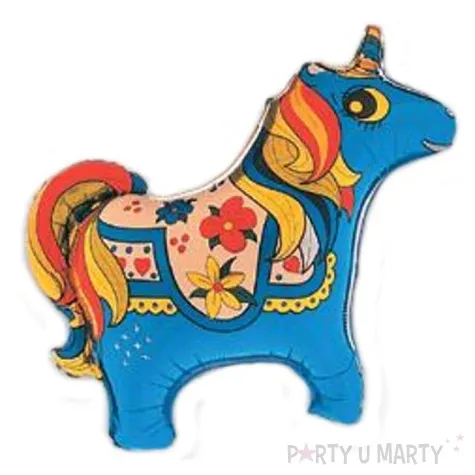 balon foliowy jednorozec niebieski flexmetal 14 shp