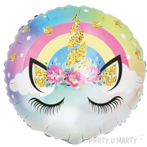 balon foliowy jednorozec pastelowy godan 18 rnd