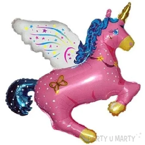 balon foliowy jednorozec rozowy flexmetal 24 shp