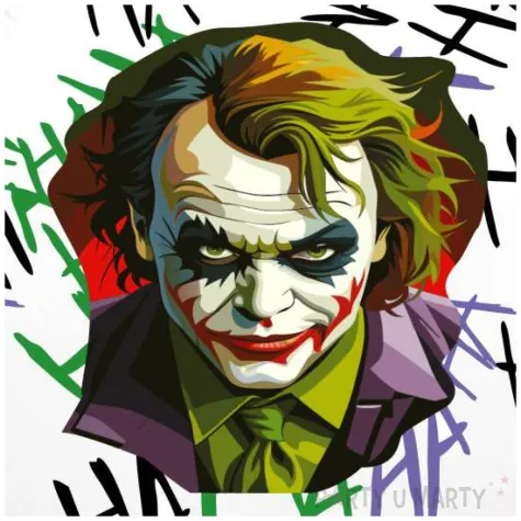 balon foliowy joker ha ha ha bialy 18 rnd