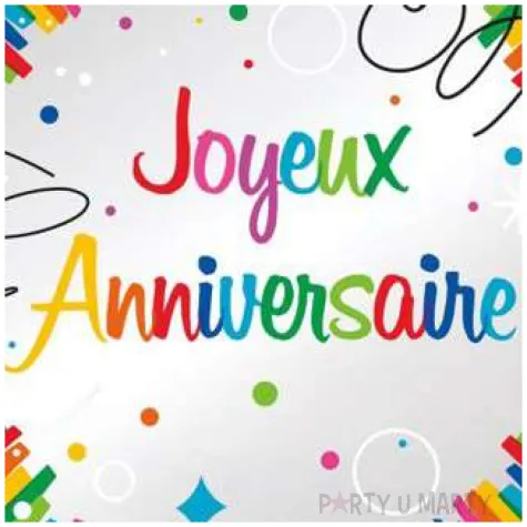 balon foliowy joyeux anniversaire unique 18 rnd