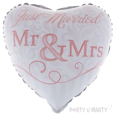balon foliowy just married mr mrs funnyfashion 18 hrt