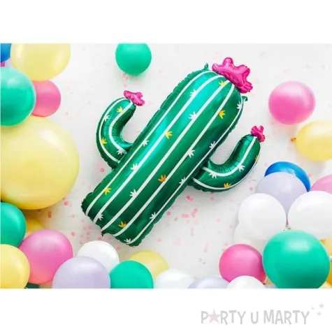 balon foliowy kaktus zielony partydeco 32 shp