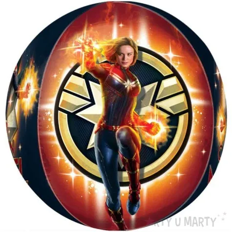 balon foliowy kapitan marvel amscan 16 orb