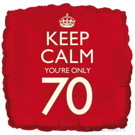 balon foliowy keep calm your only 70 creativeparty 18 sqr